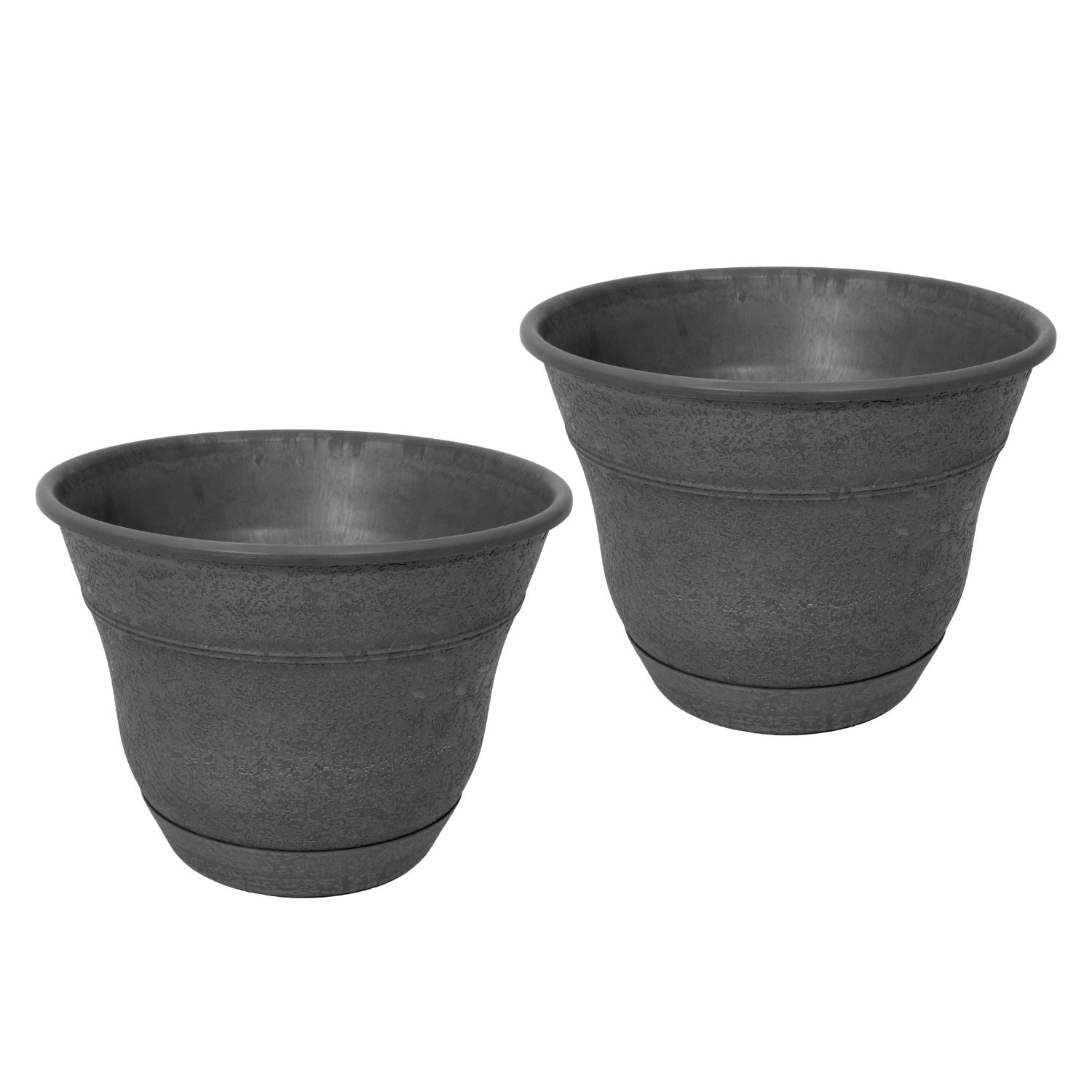 Bernini Set of 2 Firmastone 15" Self-Watering Smart Planters