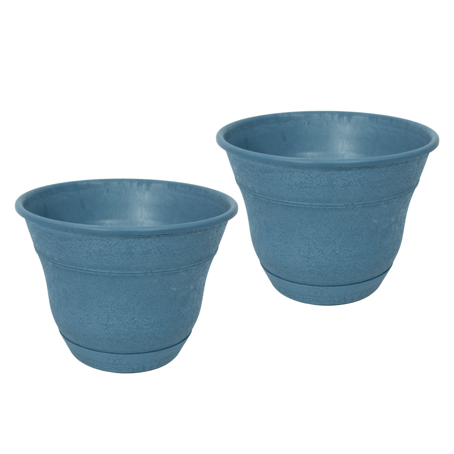 Bernini Set of 2 Firmastone 15" Self-Watering Smart Planters