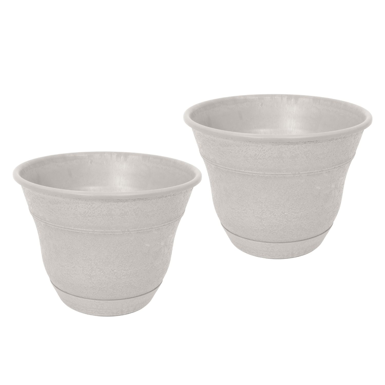 Bernini Set of 2 Firmastone 15" Self-Watering Smart Planters