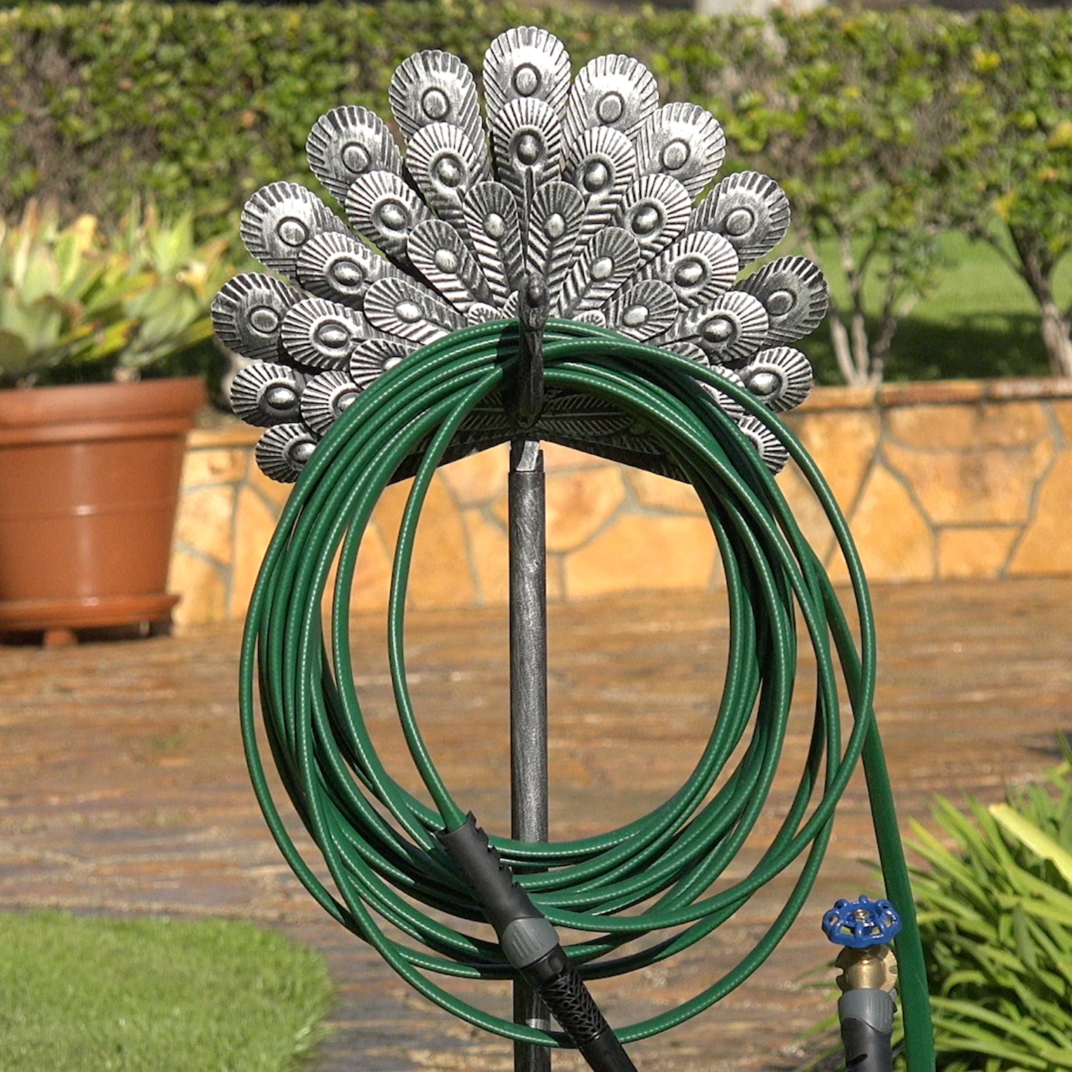 Peacock Hose Holder