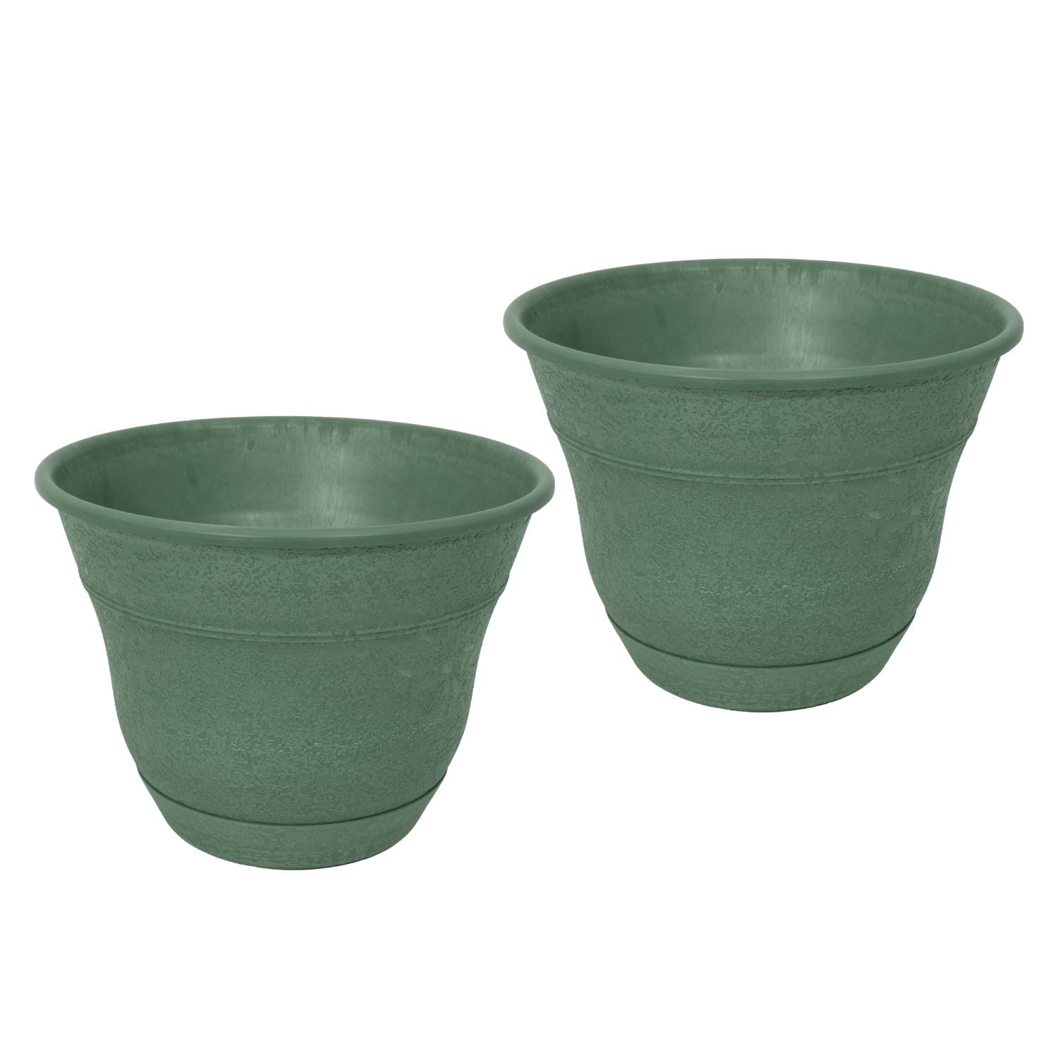 Bernini Set of 2 Firmastone 15" Self-Watering Smart Planters