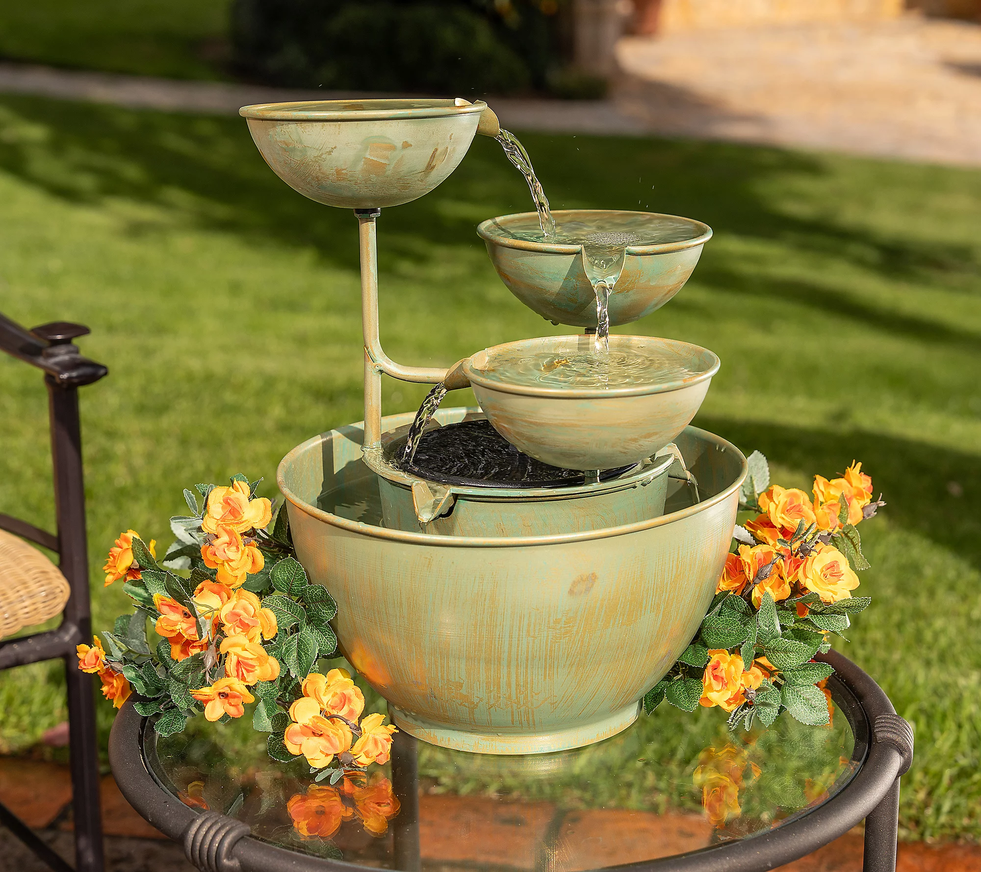 Loreto 3-Tier Metal Fountain