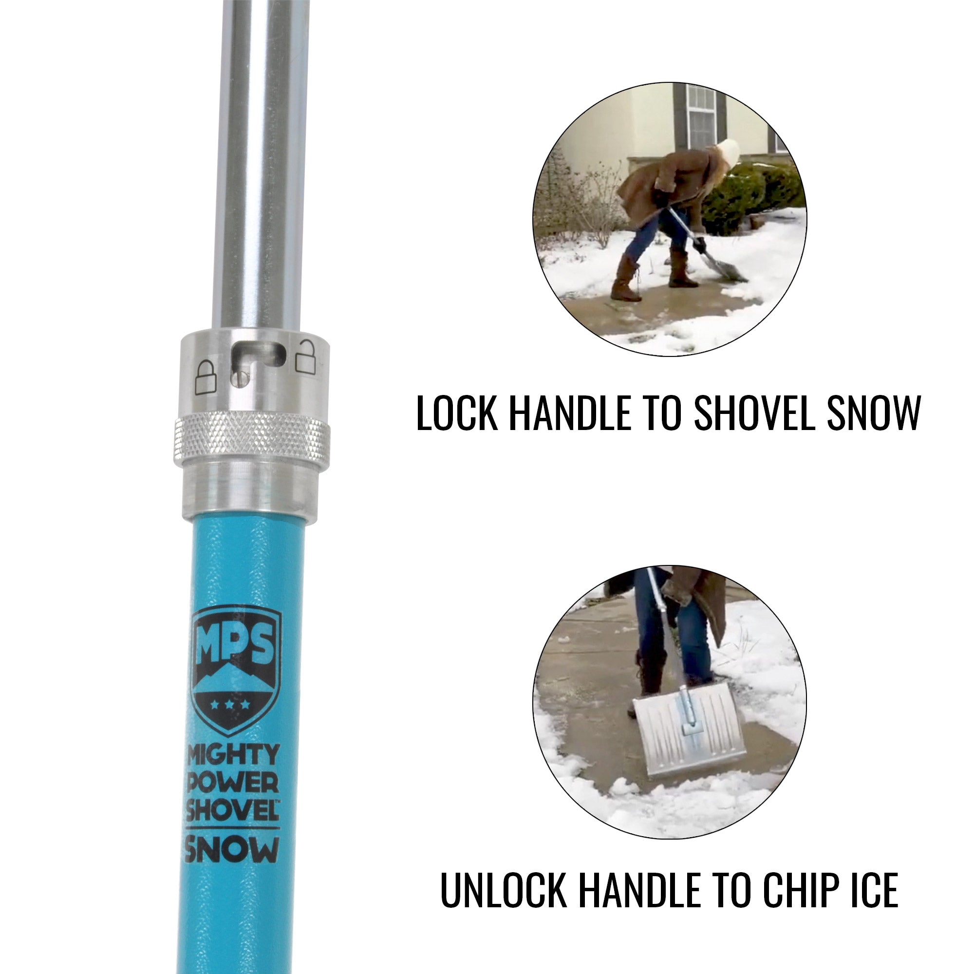 2-in-1 Collapsible Snow Shovel and Ice Chipper