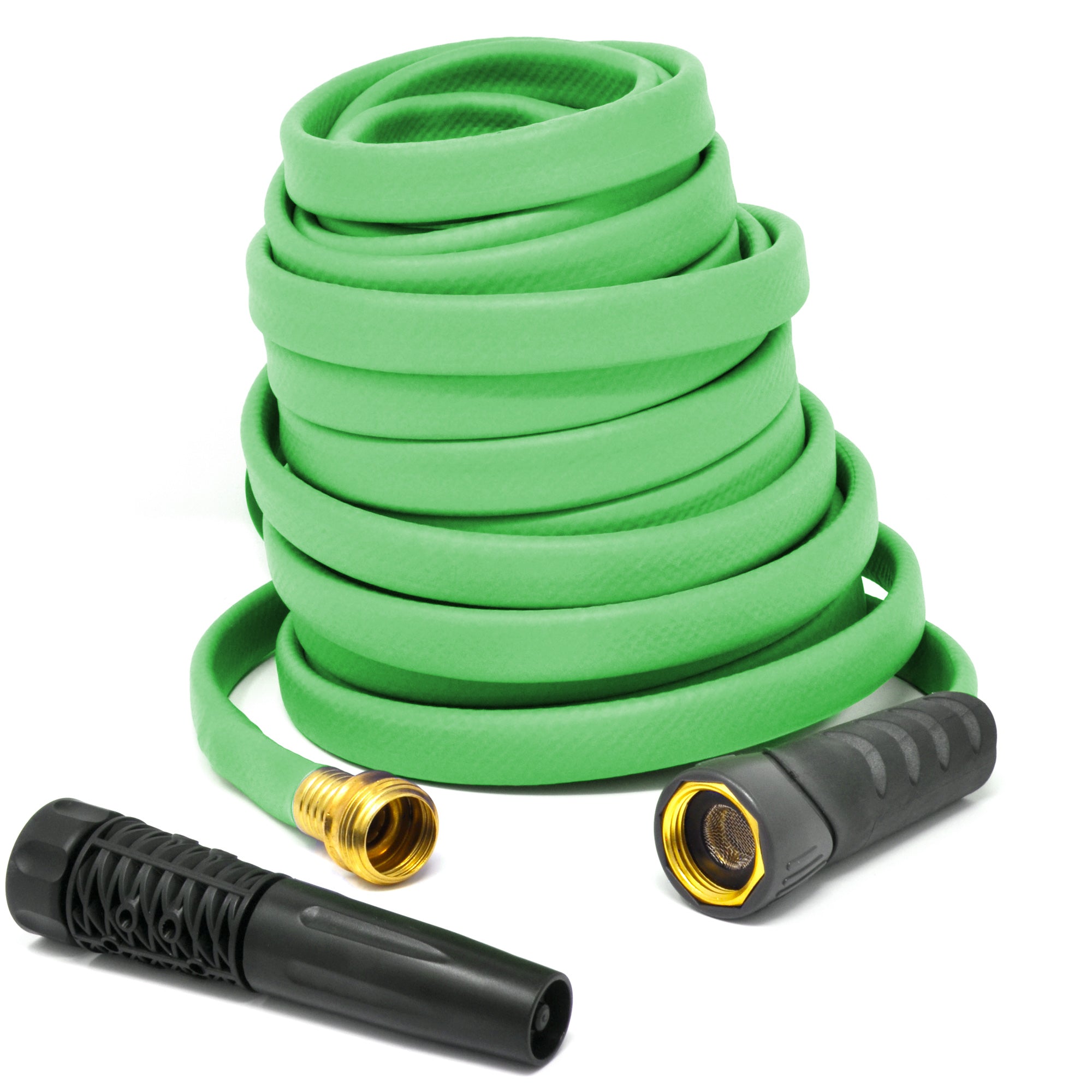 Compact No-Kink Rubber Garden Hose Made in U.S.A.